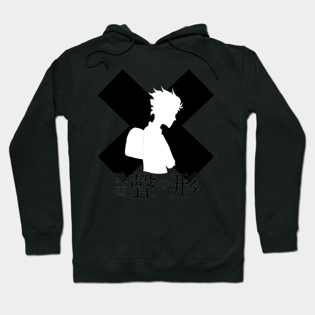 A silent Voice Design B&W Hoodie by eyoubree